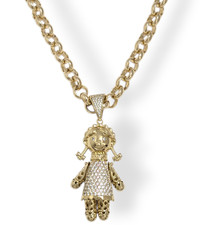 9ct Gold XP Rag Doll Pendant