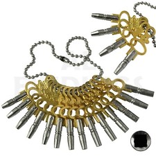 SET OF 14 POCKET WATCH KEYS SIZE 00-12 TOOLS WINDER VINTAGE WINDER KEY