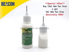 Gem-Tac Glue Needle Precision Tip Bottle Special Offer Buy 15ml Get 5ml Free*