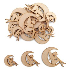 Fairy on The moon MDF Craft