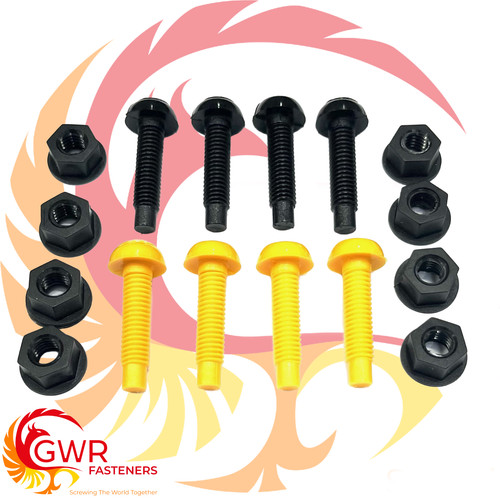 Black yellow plastic - 8x,