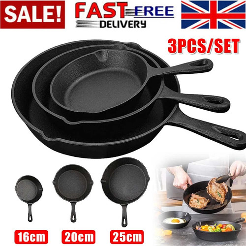 Cast iron skillet set - iron,