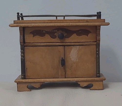 Antique dollhouse bureau - antique,