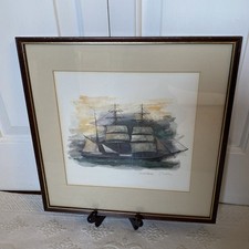 Vintage Water colour Print of