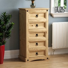 Corona Chest of Drawers TV Stand Table Solid Pine Living Room Bedroom Furniture