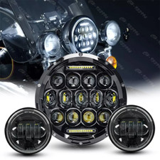7" LED Headlight + 4.5" Passing Lights for Yamaha Road Star XV1700AT Silverado