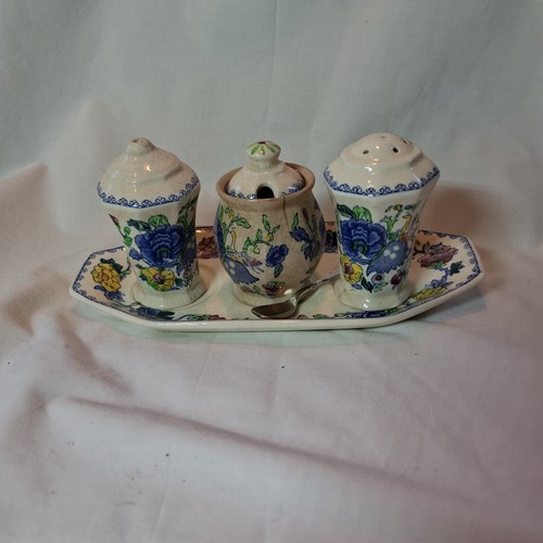 Masons ironstone condiment - masons,