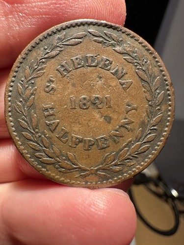 Halfpenny 1821 helena - 1821,
