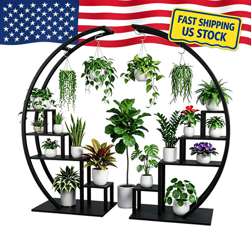 Tier tall plant stand half - 5,