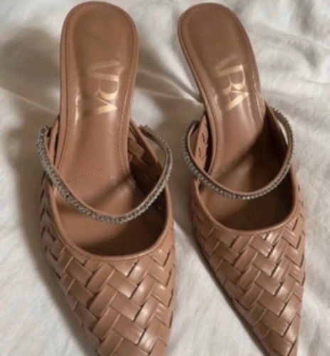 Zara leather court heels - leather,