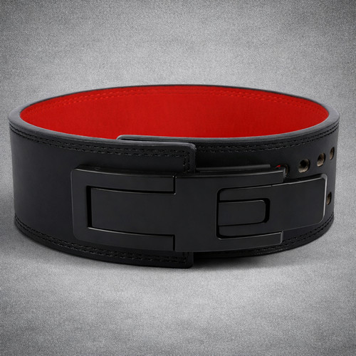 Leather weightlifting belt - leather,