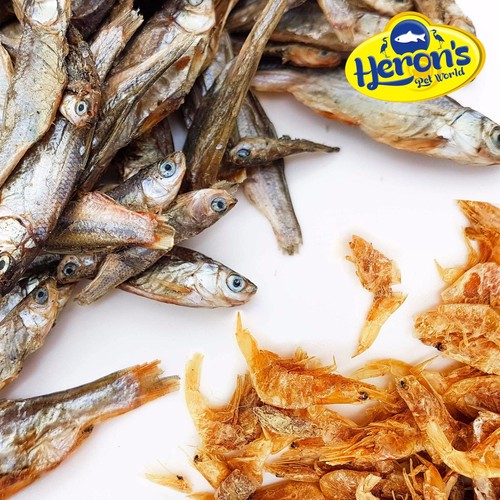 Herons dried shrimp fish - dried, &