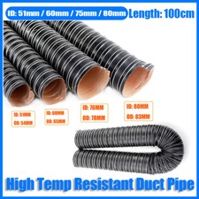 51 60 76 80mm Duct Pipe Air Diesel Heater Guide Hose For Car Caravan @