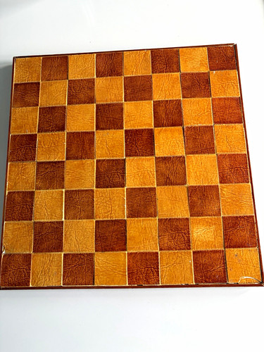 Vintage wooden chess board - vintage,