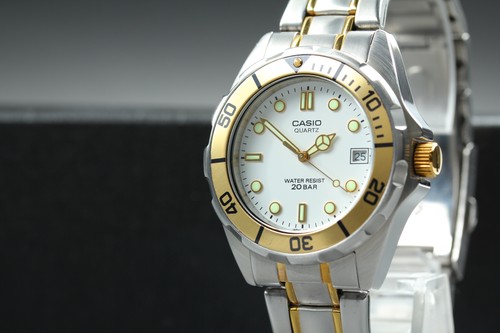 Casio efl white dial - casio, diver