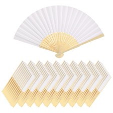 White Paper Fan 100Pcs Folding