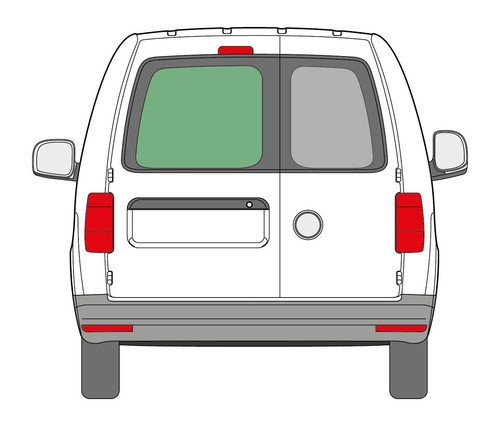 Caddy rear barn double - vw,