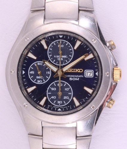 Mens quartz seiko date - quartz,