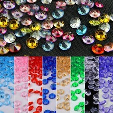 2000p Diamante Scatter Crystals Confetti Diamond Gems Bead Wedding Table Party