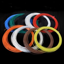 Colored Wire PTFE Silver Plated Copper Cable 14/16/18/19/20/22/24/26/28/30AWG 