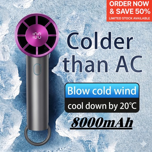 8000mah handheld portable fan - 8000mah,