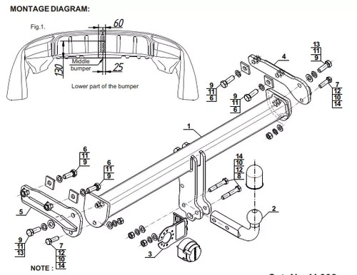 Swan neck tow bar - neck,