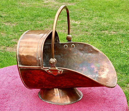 Vintage copper coal - , hod