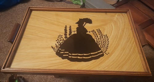 Vintage oak butlers tray - butlers, with