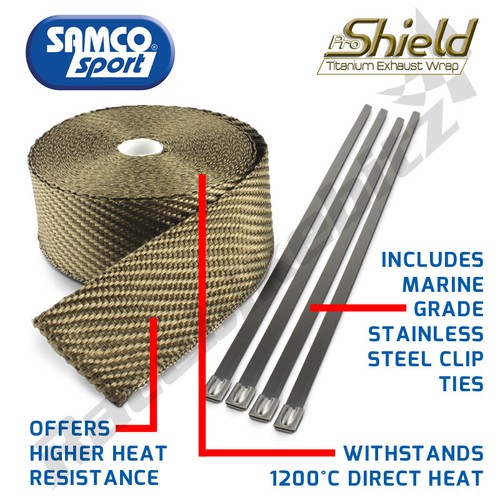 Titanium exhaust wrap heat - exhaust,