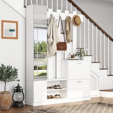 Coat Rack with Storage