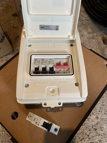 Consumer unit fuse box 100a - bg, unit/fuse