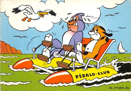 B75159 pedalo club dog chien