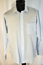 Vintage pale blue check shirt large 42" mod casual skinhead soul revival