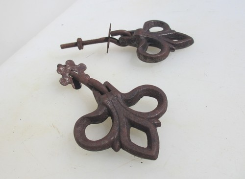 Vintage iron drawer drop - iron,