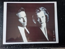 X FILES Large Card postcard photo Fox 1997 Scully and Mulder