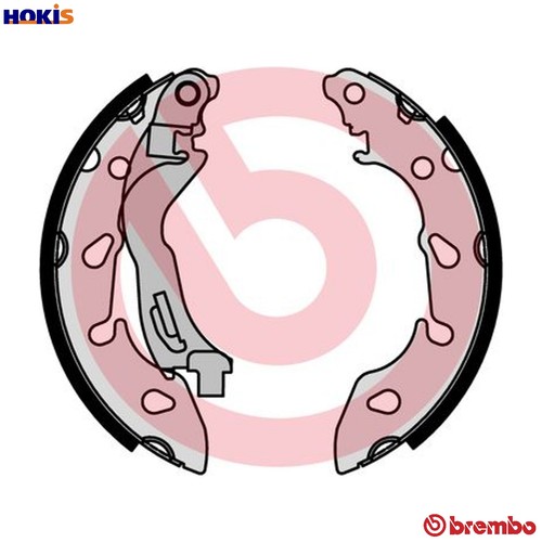 Brake shoe set 553 for - set, 24