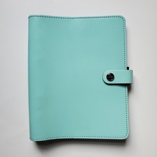 Filofax The Original Organiser A5 Green Real Leather Organizer 6 Rings *Marks