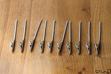 10 x Desk Metal Clip Wire