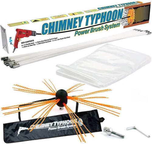 Flexible chimney sweep - chimney, set