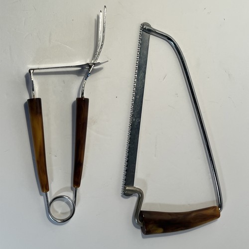 Vtg bone meat - saw, hinged