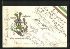 Postcard Student Coat of Arms of Teutonia 1929 