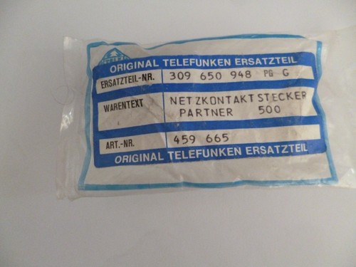 Power contact plug telefunken - contact,