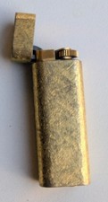 Vintage Cartier Gold-Plated Brushed Effect Lighter 27528 S
