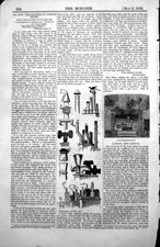 Antique Old Print Fireplace Smoking Fire Chimneys Pots Various Shapes 1854 19th