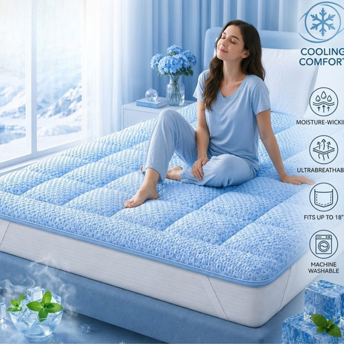 Cooling mattress topper - cooling,