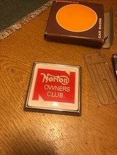 Norton owners club badge, new old stock made in England in original box