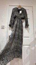 Zara black /grey snakeskin cut
