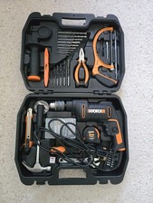 WORX WX318 96-Piece Hammer Drill & Home DIY Tool Kit – Used – All Working