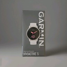 NEW Garmin Vivoactive 5 Cream Gold/Ivory Fitness Smartwatch AMOLED 010-02862-11