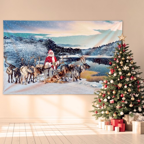 Santa reindeer lake design - design,